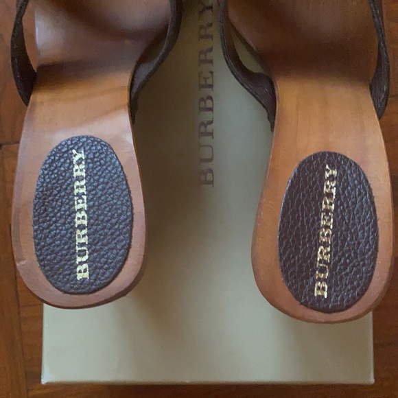 BURBERRY “SONIAS” Retro Platform Sandals Size 5.5 - Picture 6 of 8